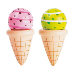 Sada 2 detských drevených zmrzlín Legler Cream Cone