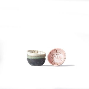 Set 4 mištičiek na omáčku MIJ Flower, ø 9 cm