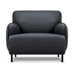 Modré kožené kreslo Windsor & Co Sofas Neso
