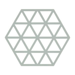 Svetlosivá silikónová podložka pod horúce nádoby Zone Triangles