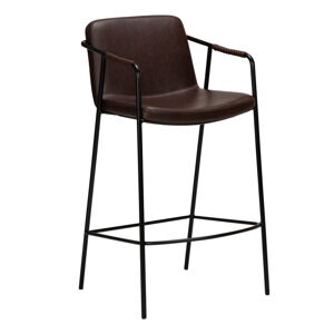 Tmavohnedá barová stolička z imitácii kože DAN-FORM Denmark Boto, výška 105 cm