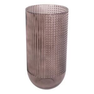 Hnedá sklenená váza PT LIVING Attract, výška 20 cm