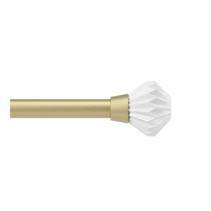 Oceľová roztiahnuteľná garniža 107 - 305 cm Pleat - Umbra