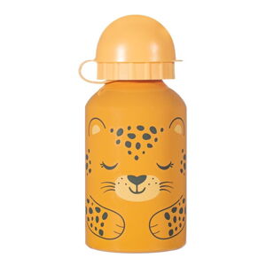 Oranžová detská fľaša na pitie Sass & Belle Leopard, 250 ml