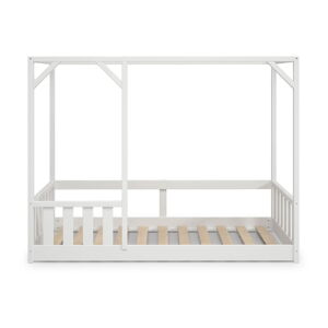 Biela detská posteľ Marckeric Hut, 90 x 200 cm