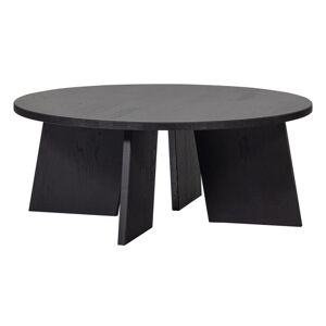 Čierny okrúhly konferenčný stolík ø 90 cm Fries – Basiclabel
