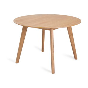Okrúhly jedálenský stôl v dekore duba ø 115 cm Rho - Unique Furniture