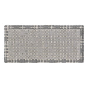 Sivý umývateľný behúň 55x140 cm Dama Argento – Floorita