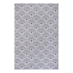 Modro-sivý vonkajší koberec Ragami Amsterdam, 80 x 150 cm