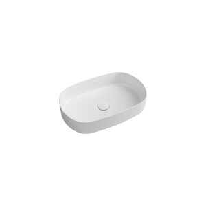 Biele keramické umývadlo Sapho Infinity Oval, 55 x 36 cm
