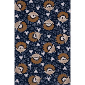 Tmavomodrý vlnený koberec 300x400 cm Chintz – Agnella