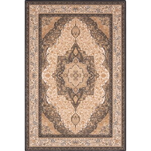 Svetlohnedý vlnený koberec 133x180 cm Charlotte – Agnella