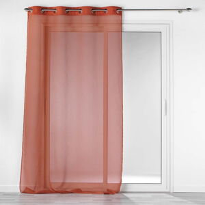 Záclona v tehlovej farbe 140x240 cm Casual – douceur d'intérieur