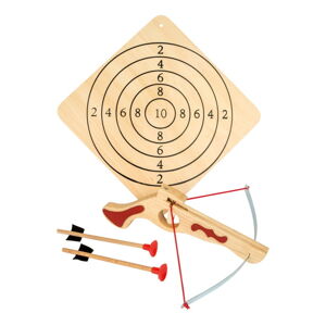 Drevená kuša s šípmi a terčom Legler Crossbow