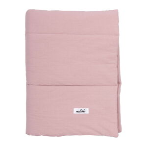 Ružová bavlnená detská deka 100x135 cm - Malomi Kids