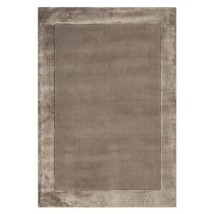 Hnedý ručne tkaný koberec s prímesou vlny 160x230 cm Ascot – Asiatic Carpets