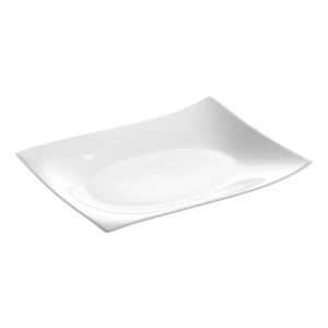 Biely porcelánový tanier Maxwell & Williams Motion, 35 x 25,5 cm
