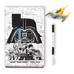 Sada zápisníka, pera a stavebnice LEGO® Star Wars Naboo Starfighter