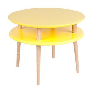 Žltý konferenčný stolík Ragaba UFO, ⌀ 57 cm