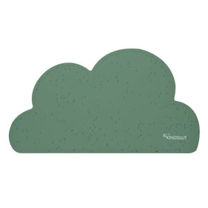 Tmavozelené silikónové prestieranie Kindsgut Cloud, 49 x 27 cm