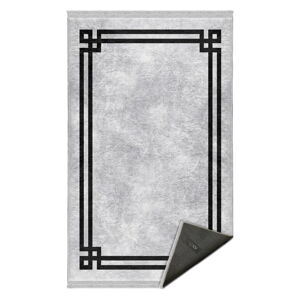 Čierno-sivý koberec behúň 80x200 cm - Mila Home