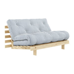 Biela/svetlo modrá rozkladacia pohovka 140 cm Roots - Karup Design