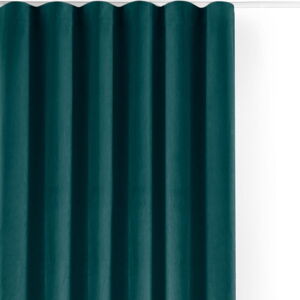 Zamatový dimout záves v petrolejovej farbe 400x270 cm Velto – Filumi