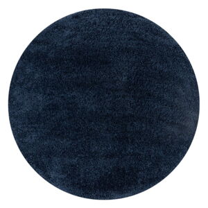 Tmavomodrý okrúhly koberec 133x133 cm – Flair Rugs