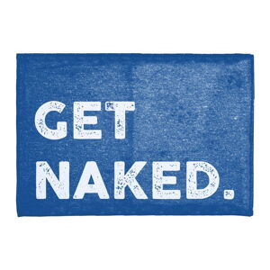 Modrá podložka do kúpeľne Really Nice Things Get Naked, 60 x 40 cm