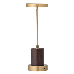 LED stolová lampa so stmievačom v zlatej farbe s kovovým tienidlom (výška  30 cm) Chico – Bloomingville