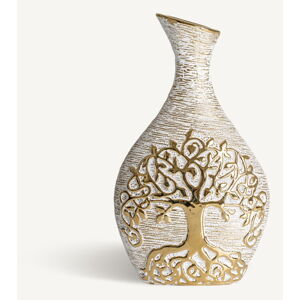 Keramická váza v zlatej farbe Tree – Burkina