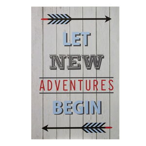 Detský obrázok 30x45 cm Let New Adventures Begin – Premier Housewares