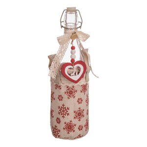 Fľaša v úložnom textilnom košíku Unimasa Christmas