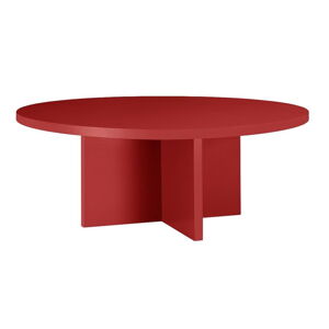 Červený okrúhly konferenčný stolík ø 80 cm Pausa – Really Nice Things