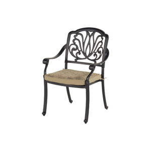 Tmavosivá kovová záhradná stolička Amalfi – Hartman