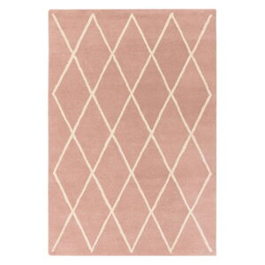 Ružový ručne tkaný vlnený koberec 120x170 cm Albany – Asiatic Carpets