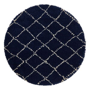 Námornícky modrý koberec Think Rugs Royal Nomadic, ø 160 cm