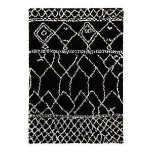 Čierny koberec Think Rugs Scandi Berber, 160 x 220 cm