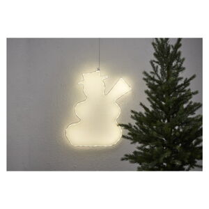 Závesná svietiaca LED dekorácia Star Trading Lumiwall Snowman, výška 50 cm