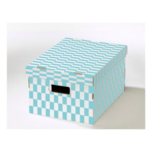 Súprava 2 škatúľ s viečkom z vlnitej lepenky Compactor Joy, 40 × 31 × 21 cm
