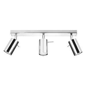 Stropné svietidlo v striebornej farbe Nice Lamps Etna, dĺžka 45 cm