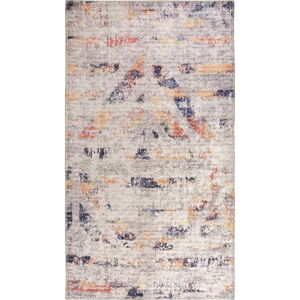 Bielo-béžový prateľný koberec behúň 200x80 cm - Vitaus
