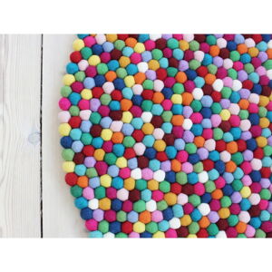 Guľôčkový vlnený koberec Wooldot Ball rugs Multi, ⌀ 90 cm