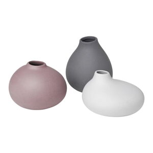 Porcelánové vázy v súprave 3 ks (výška 9 cm) Nona – Blomus