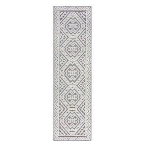 Sivý prateľný behúň zo ženilky 60x240 cm Jaipur – Flair Rugs