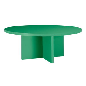 Zelený okrúhly konferenčný stolík ø 80 cm Pausa – Really Nice Things