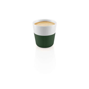 Zeleno-biele porcelánové šálky na espresso v sade 2 ks 80 ml - Eva Solo