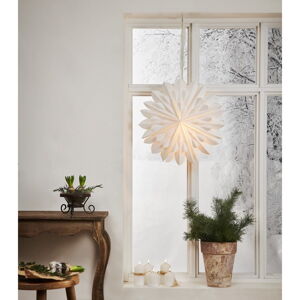 Biela vianočná svetelná dekorácia Star Trading Clipp, ø 60 cm