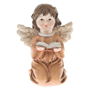 Soška anjela s knihou Dakls, výška 10,5 cm
