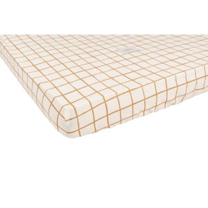 Napínacie bavlnené detské prestieradlo do postieľky 80x160 cm Camel Check - Malomi Kids